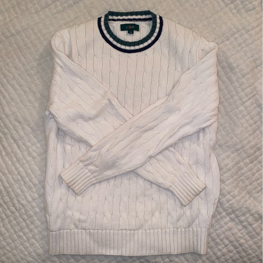 J Crew cable knit sweater